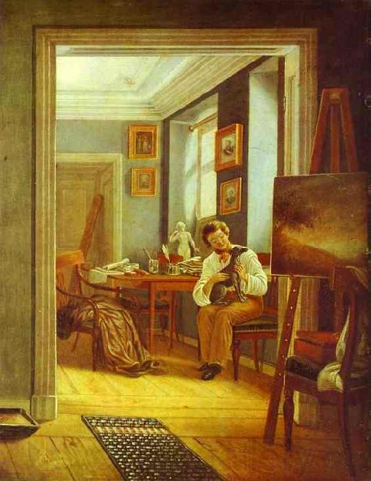 Kapiton Zelentsov An Artist's Room